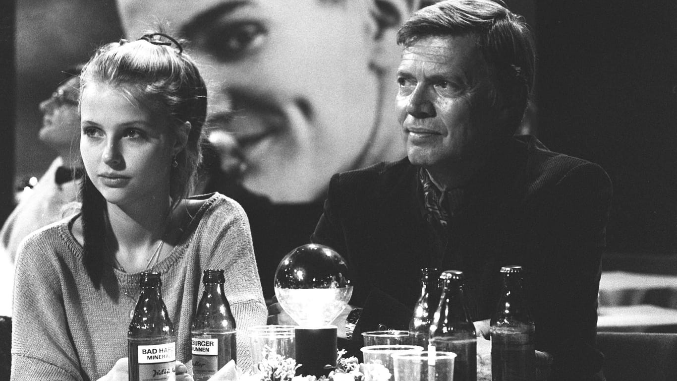 Katharina Böhm 1983 mit ihrem Vater Karlheinz Böhm.