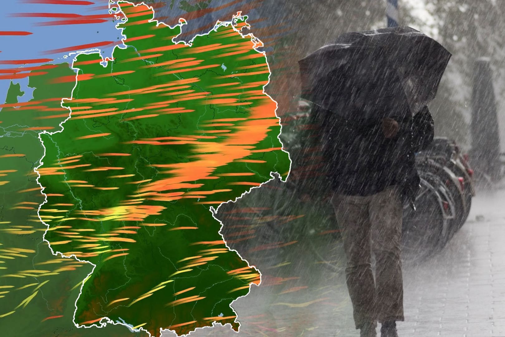 Stürmisches Wetter über Deutschland