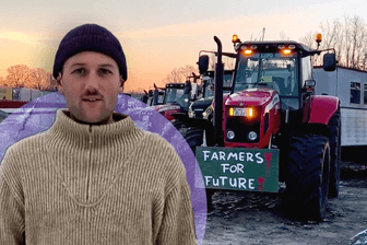 Jungbauern sprechen über Protest