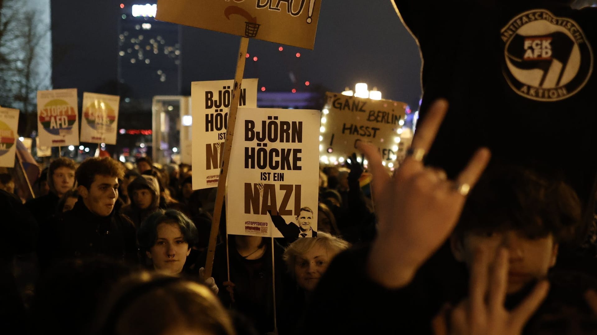 Demonstration gegen Rechts in Berlin