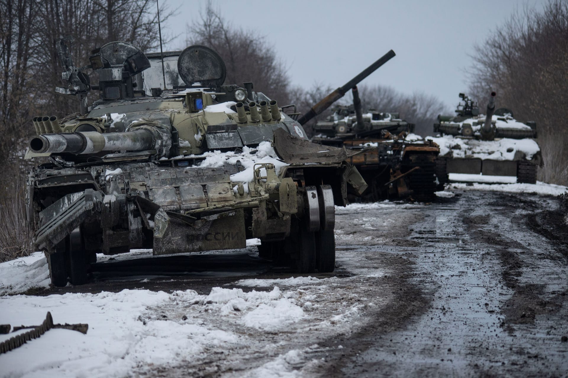 Zerstörte russische Panzer (Archivbild): Kriegsreporter Jay Tuck hält einen Sieg der Ukraine im Krieg gegen Russland für möglich.