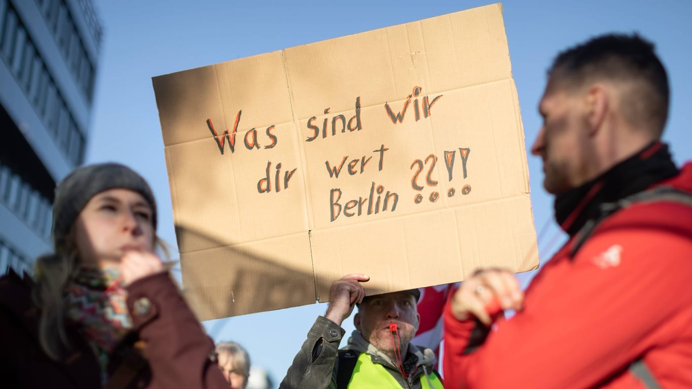 Warnstreik BVG in Berlin