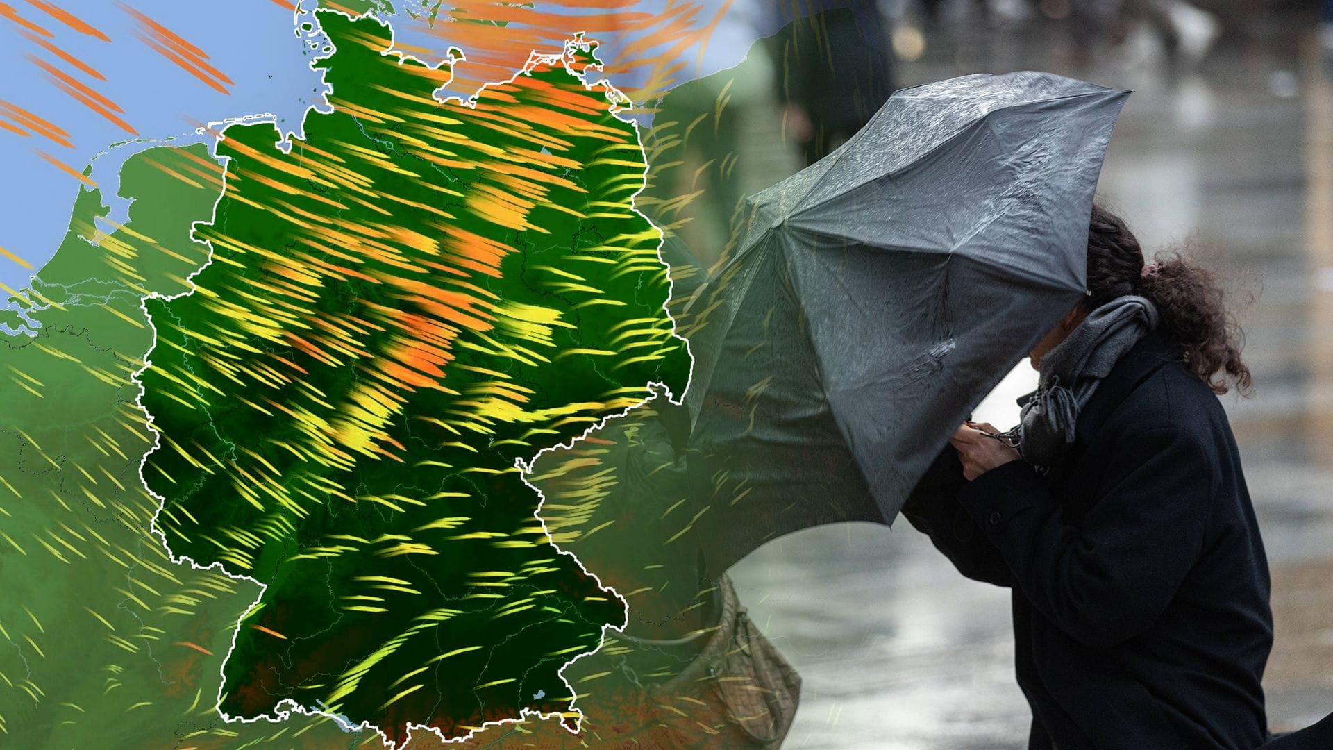 Kaltfront bringt Graupelgewitter