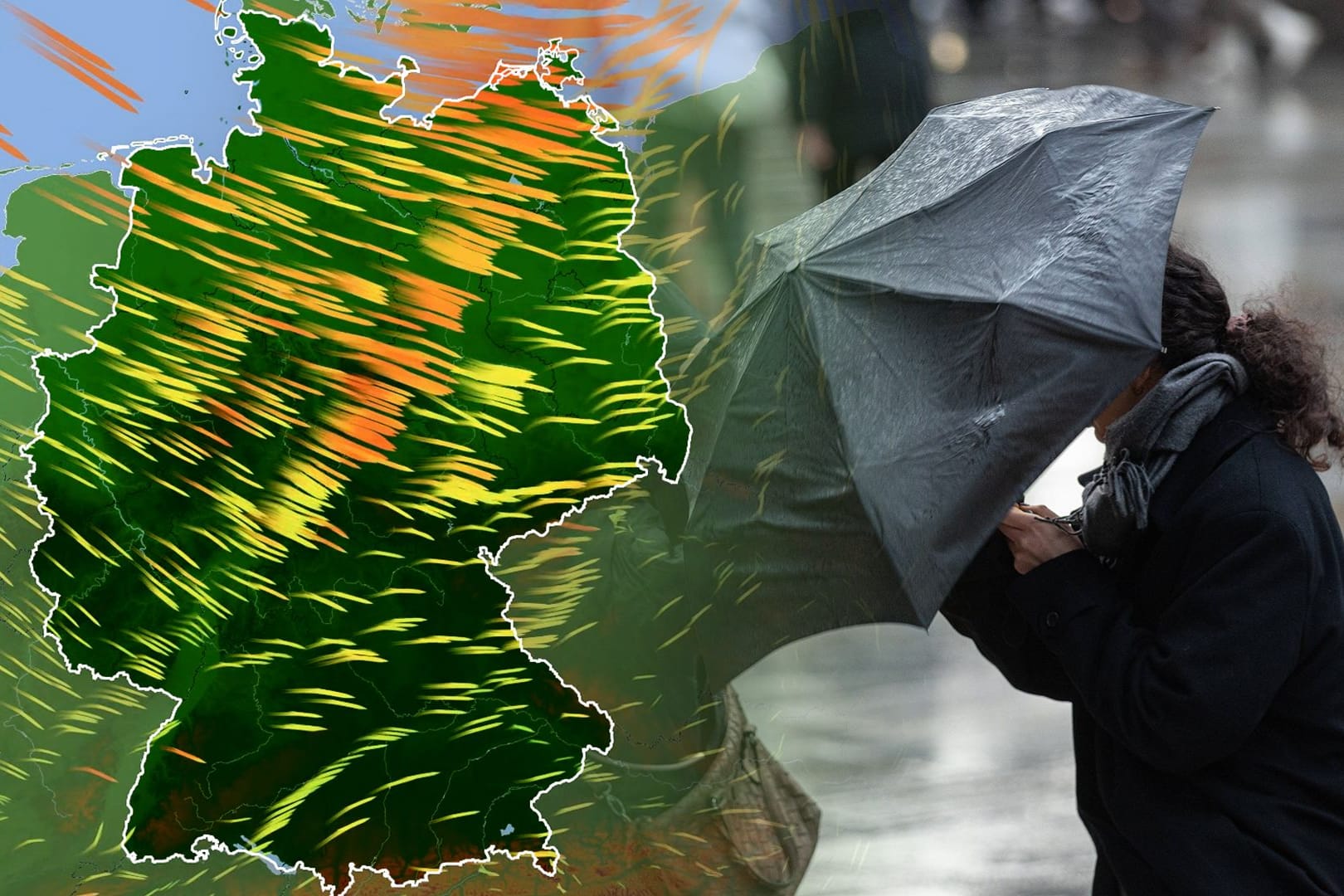 Kaltfront bringt Graupelgewitter