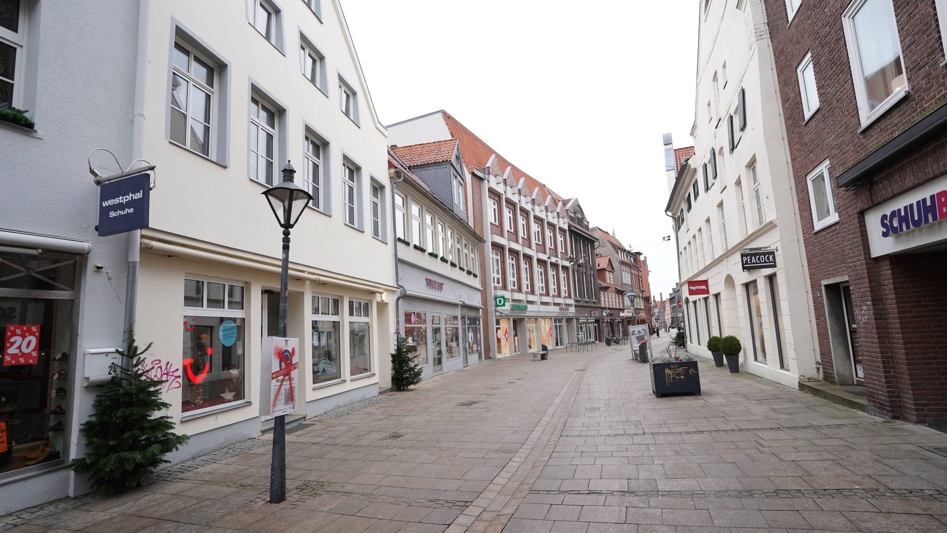 Innenstadt von Lüneburg (Archivbild): Zwei Männer gerieten in Streit.