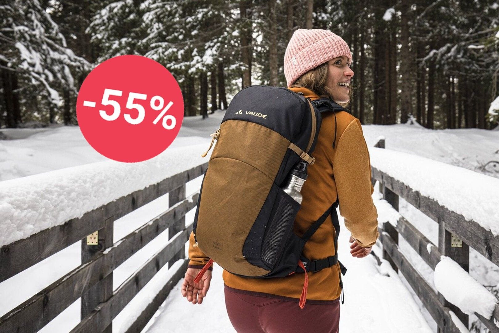 Günstig wie nie: Amazon hat einen Wanderrucksack von Vaude zum halben Preis im Angebot.