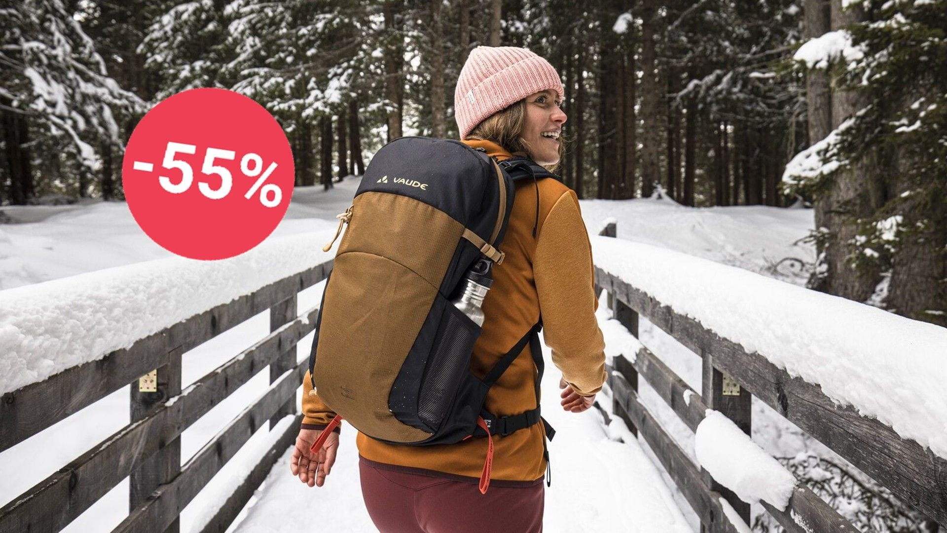 Günstig wie nie: Amazon hat einen Wanderrucksack von Vaude zum halben Preis im Angebot.