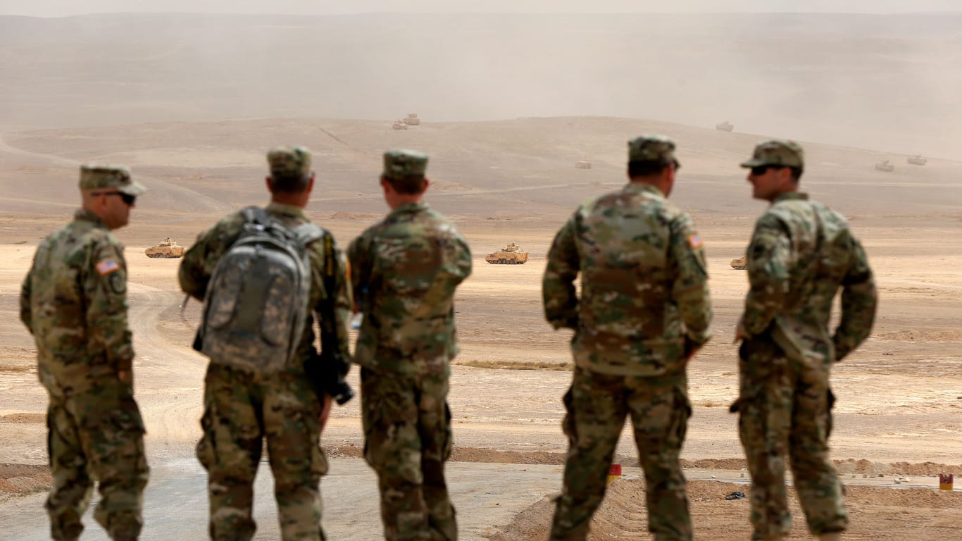 US-Soldaten nehmen an einer militärischen Übung in der Nähe der jordanischen Hauptstadt Amman teil (Archivbild).