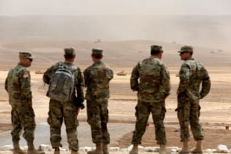 US-Soldaten nehmen an einer militärischen Übung in der Nähe der jordanischen Hauptstadt Amman teil (Archivbild).