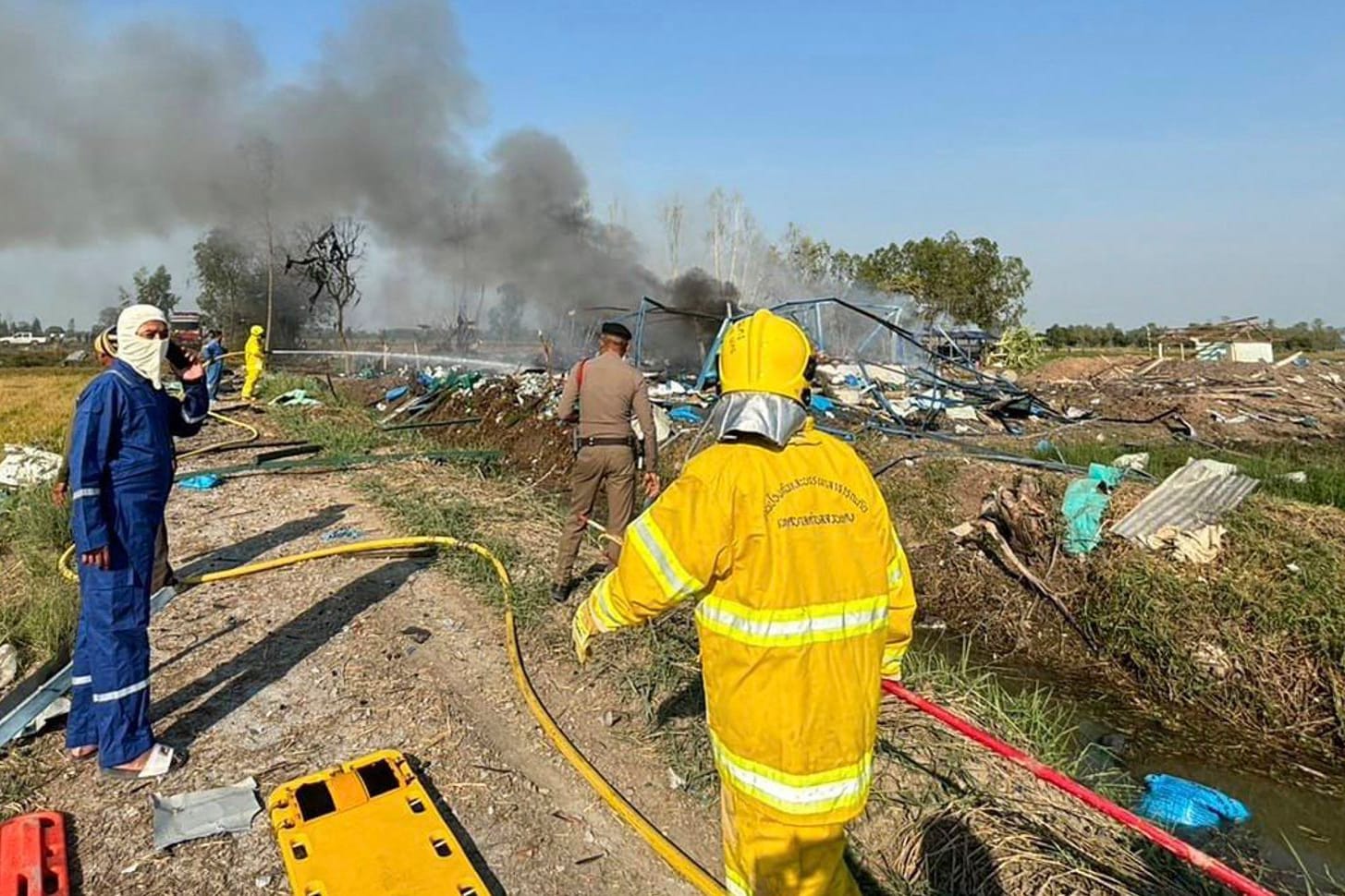 Explosion in Thailand: In einer Feuerwerksfabrik gab es einen Unfall mit mindestens 20 Toten.