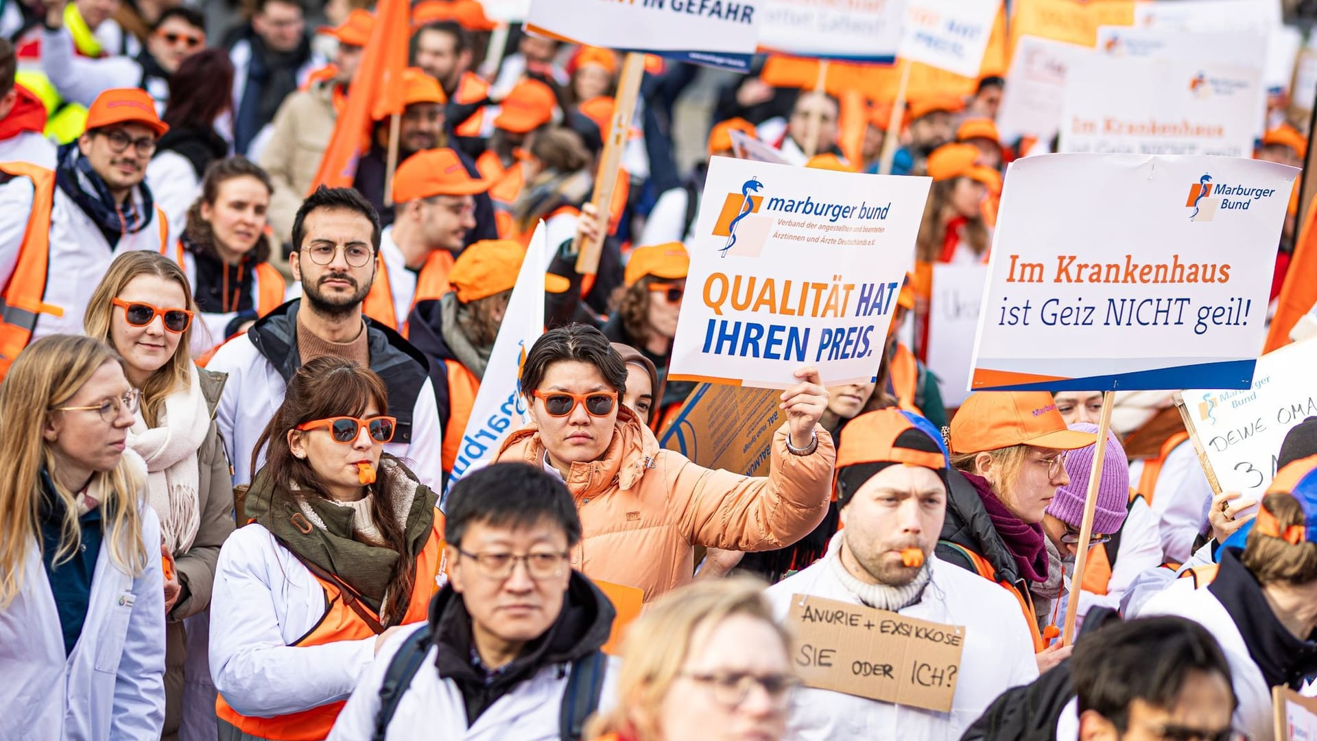 Uniklinik-Ärzte im Warnstreik - Hannover