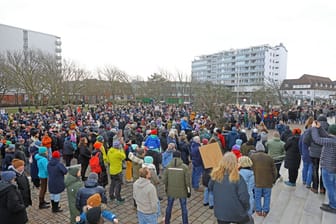 Auf Sylt wurde am Samstag gegen rechts demonstriert.