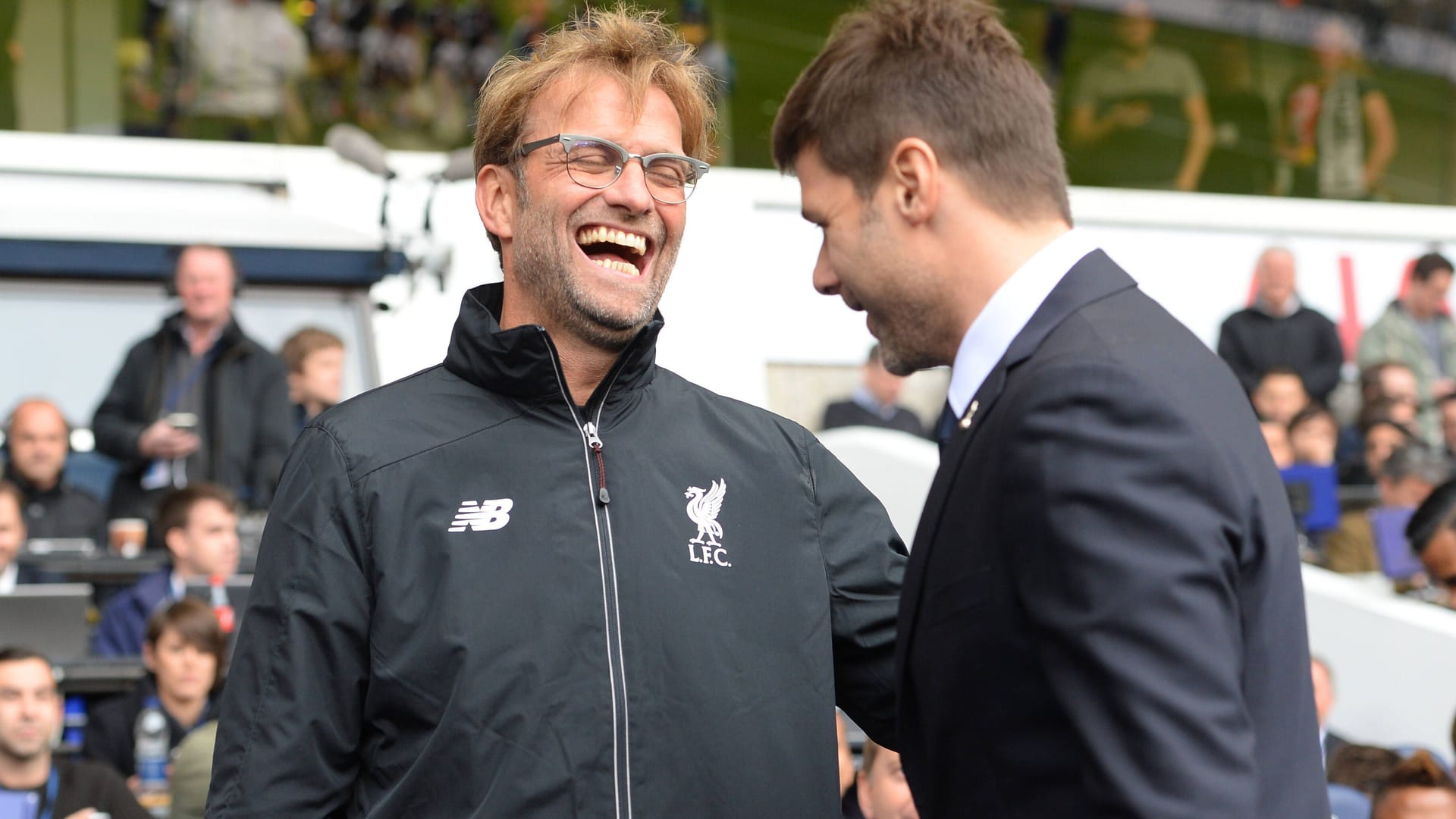 Jürgen Klopp bei seinem Debüt gegen Tottenham Hotspur im Oktober 2015.