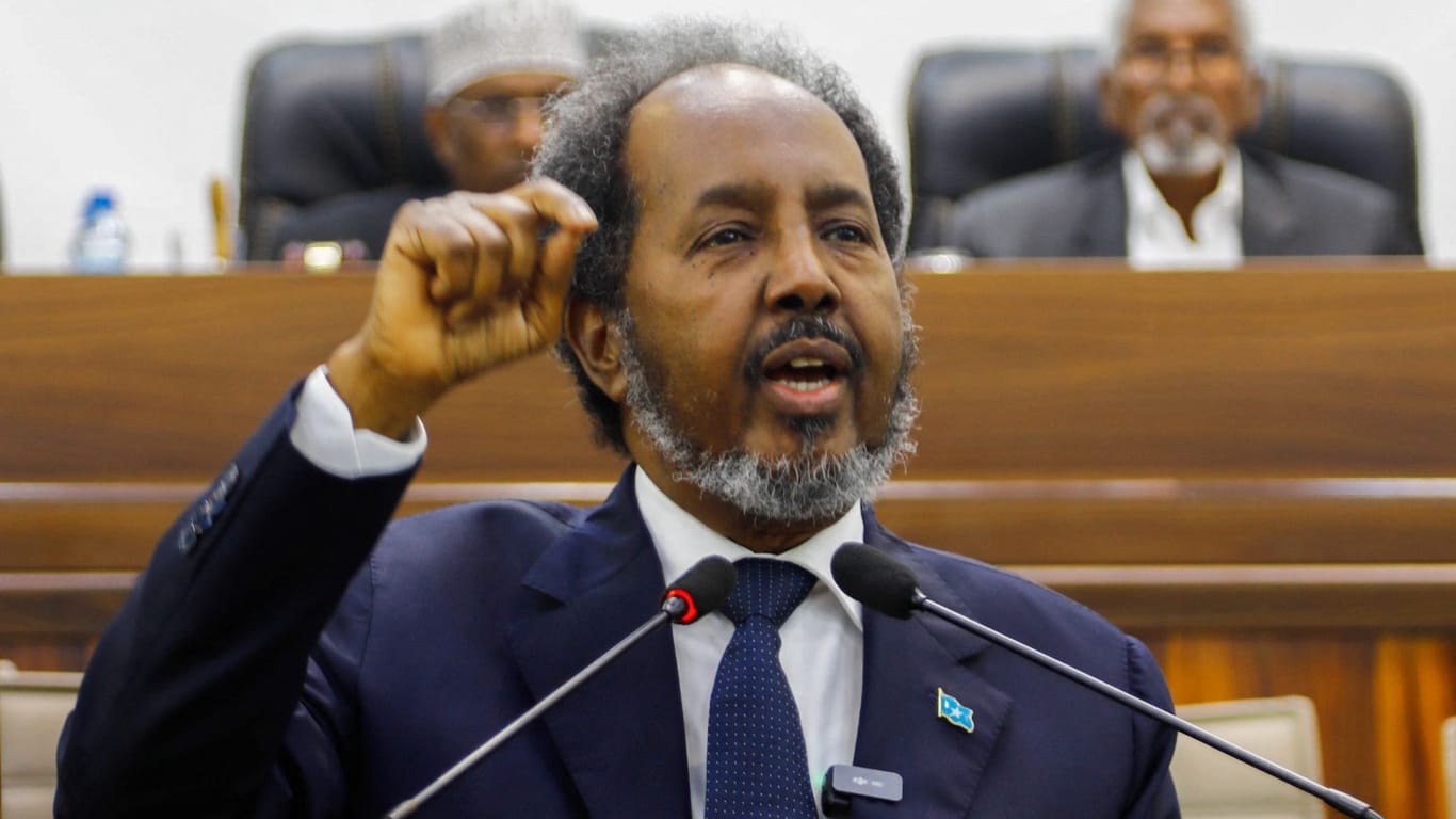 Der somalische Präsident Hassan Sheikh Mohamud: Durch ein Abkommen zwischen Äthiopien und der abtrünnigen Region Somaliland sieht Somalia seine Unabhängigkeit bedroht.