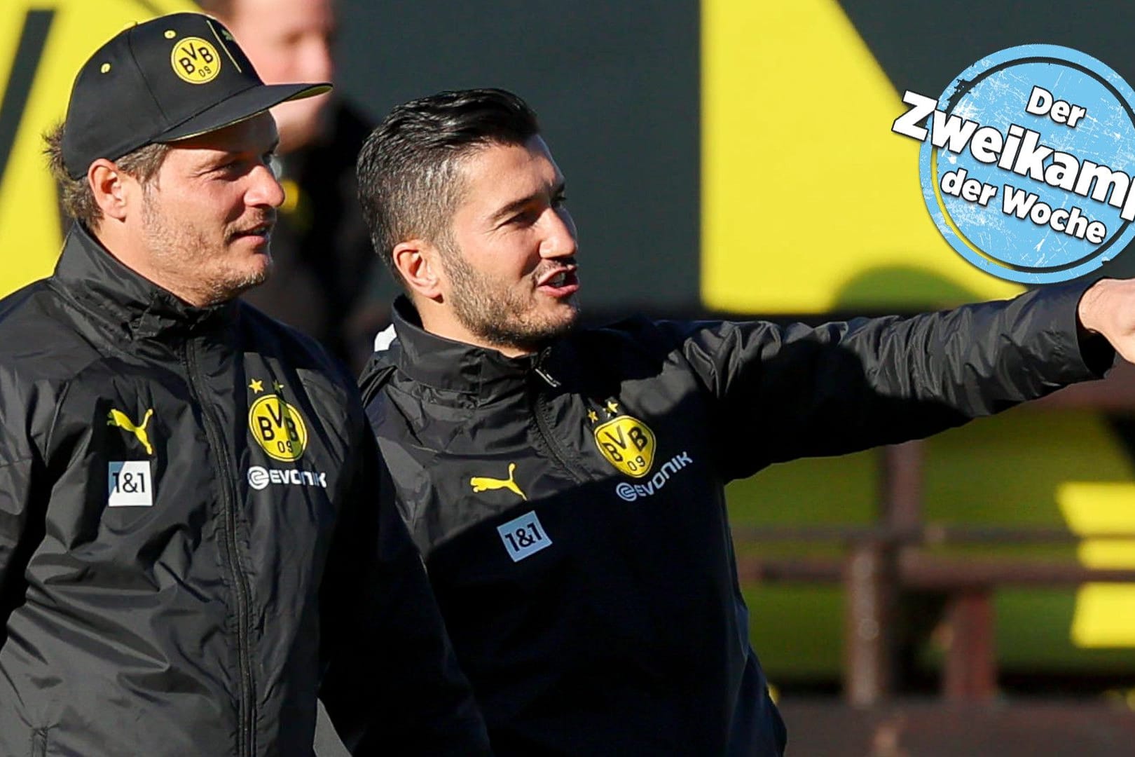 Seit Jahresbeginn Kollegen: Trainer Edin Terzić (l.) und sein neuer Co Nuri Şahin.