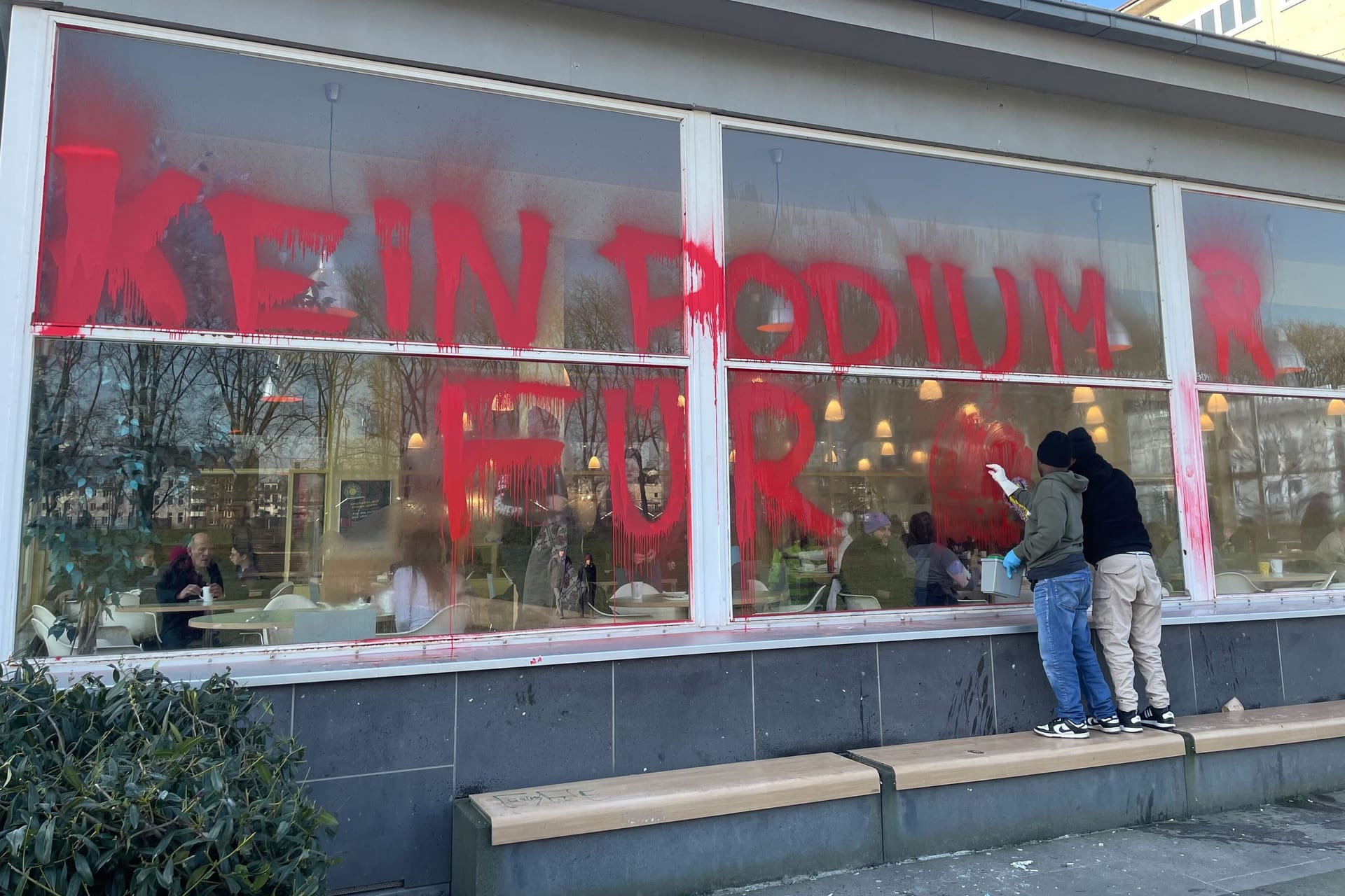 Israel Uni Köln Nahost Palästina Farbanschlag