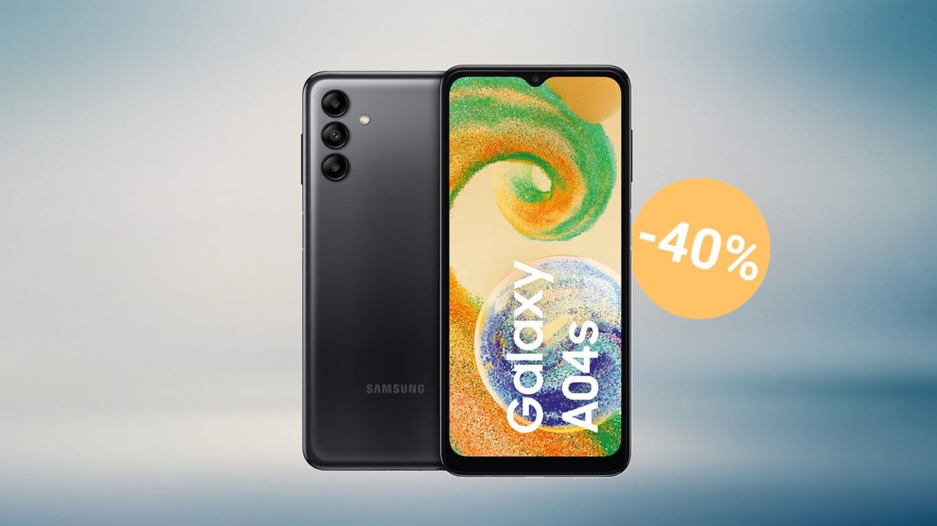 Aldi-Schnäppchen: Das Samsung Galaxy A04s ergattern Sie jetzt inklusive Cover für unter 100 Euro.
