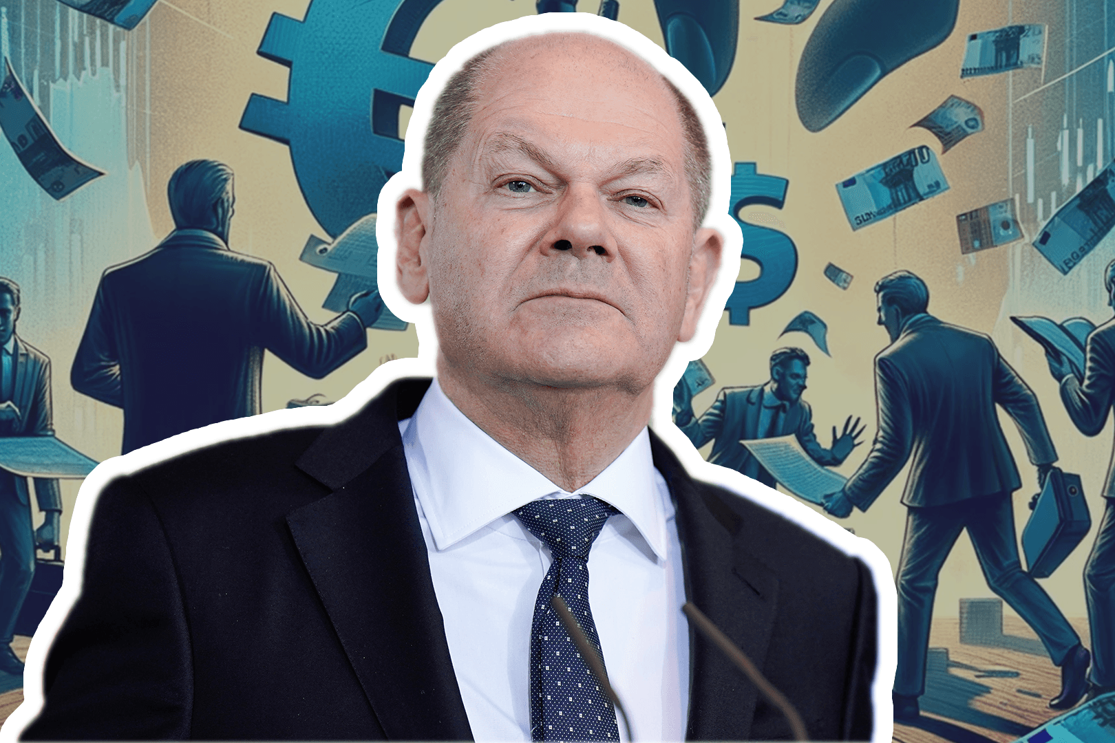 Was haben Olaf Scholz und der Privatbankier Christian Olearius besprochen? Die Bundesregierung verhindert die Aufklärung (Quelle: Imago / dts, Montage)