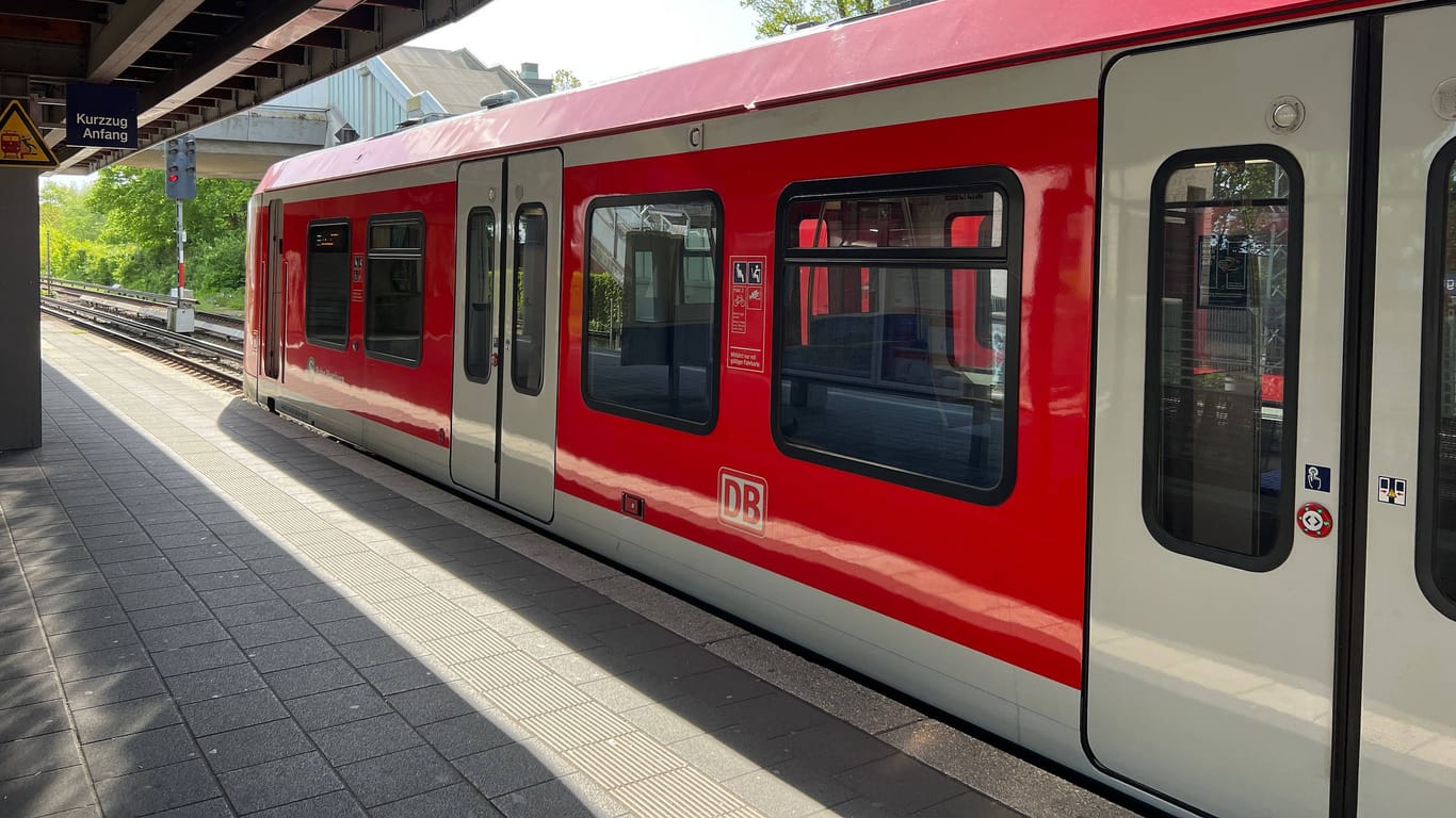 Eine S-Bahn steht an einem Hamburger Bahnhof (Symbolbild): Ab 2029 soll die S4 bis Bad Oldesloe fahren.