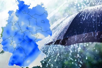 Tief "Ute" sorgt für Dauerregen in Deutschland