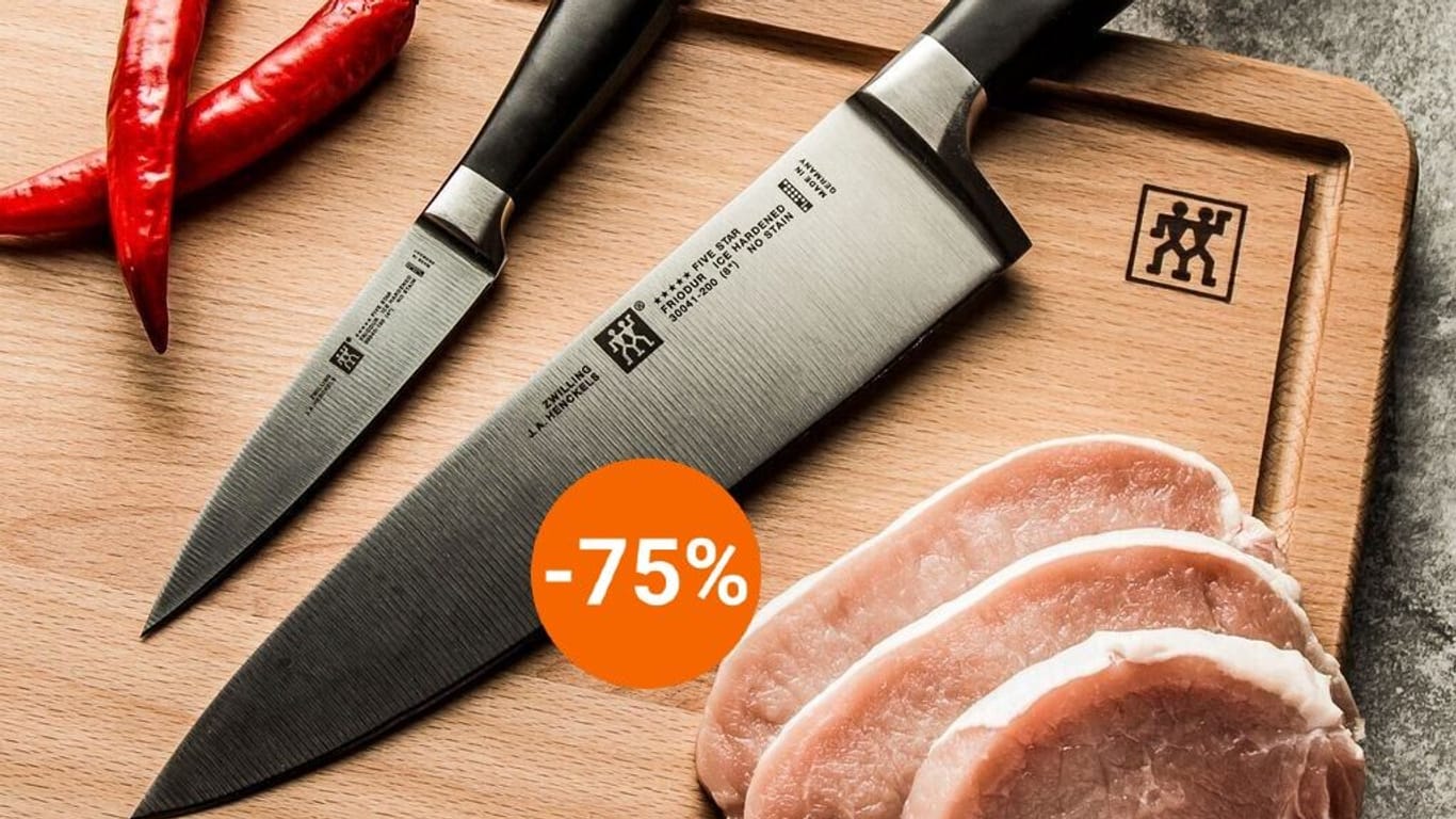 Bei Zurbrüggen sichern Sie sich ein zweiteiliges Messerset der Marke Zwilling zum neuen Rekord-Tiefpreis.