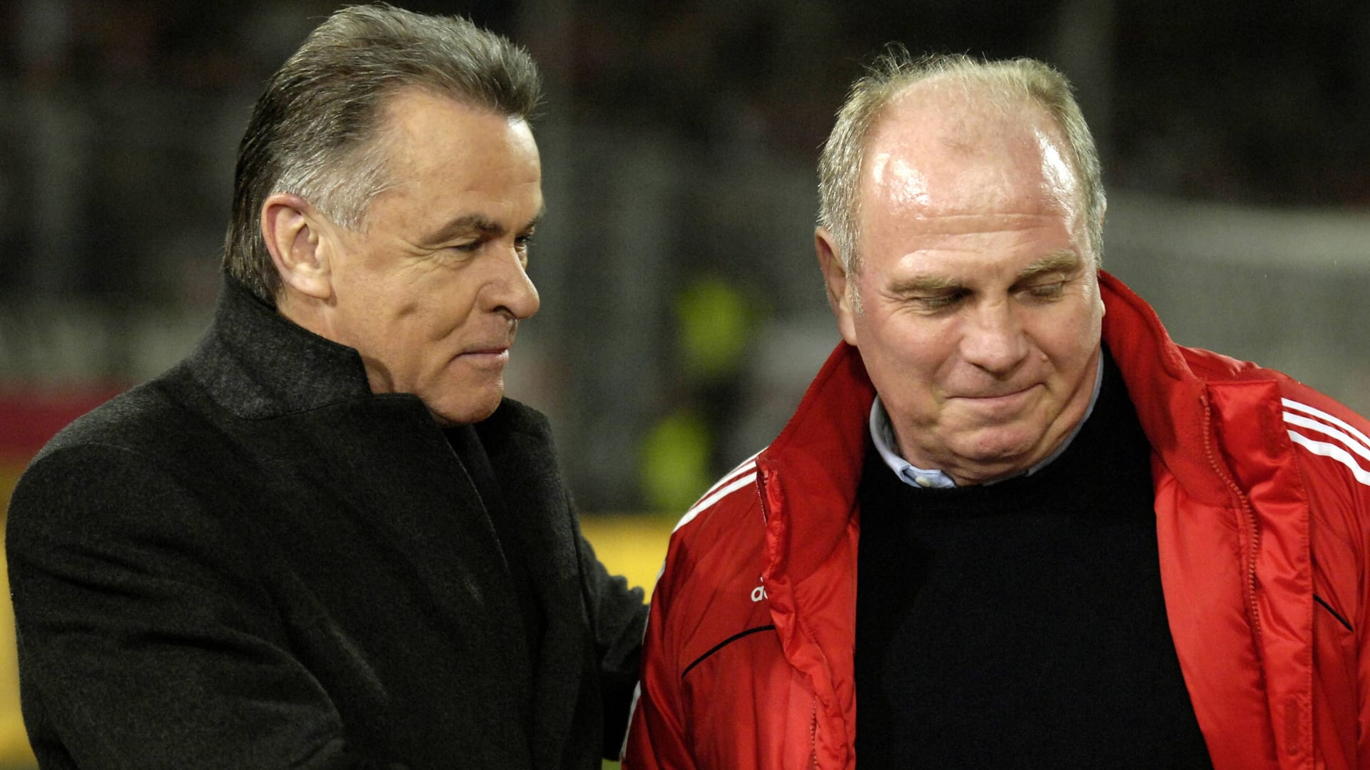 Weggefährten: Ottmar Hitzfeld (li.) und Uli Hoeneß (Archivbild).