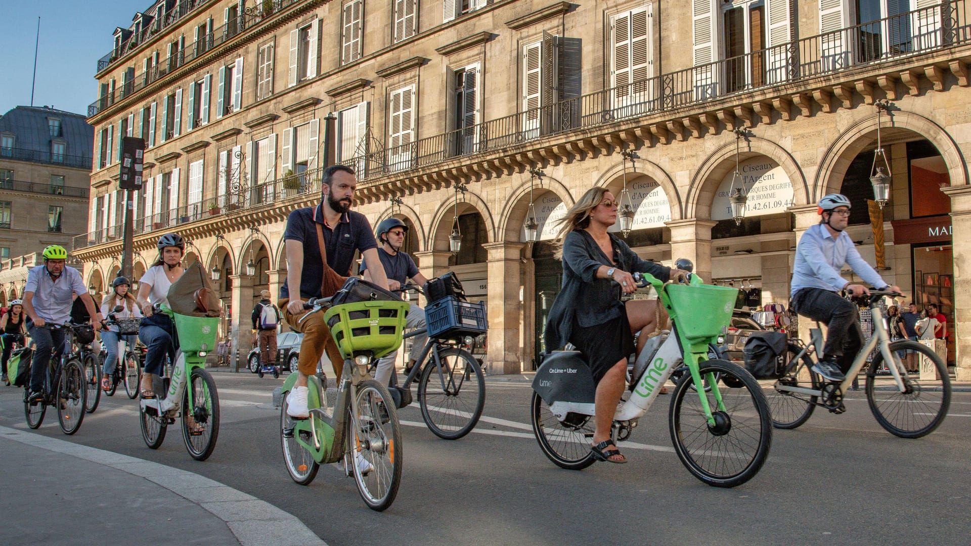 Autofrei: Die Rue de Rivoli wurde zur Fahrradstraße.