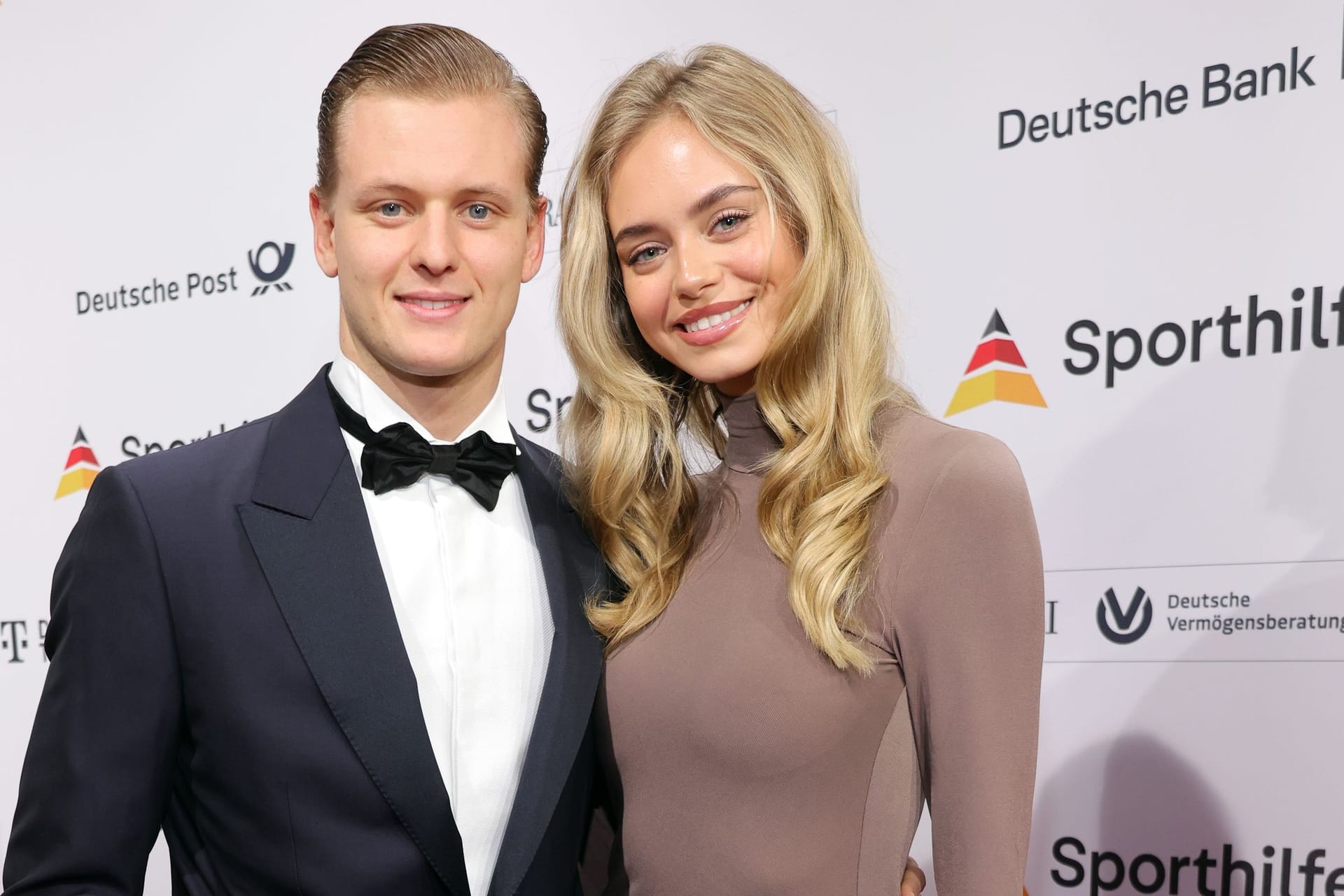 Mick Schumacher und Laila Hasanovic in Frankfurt