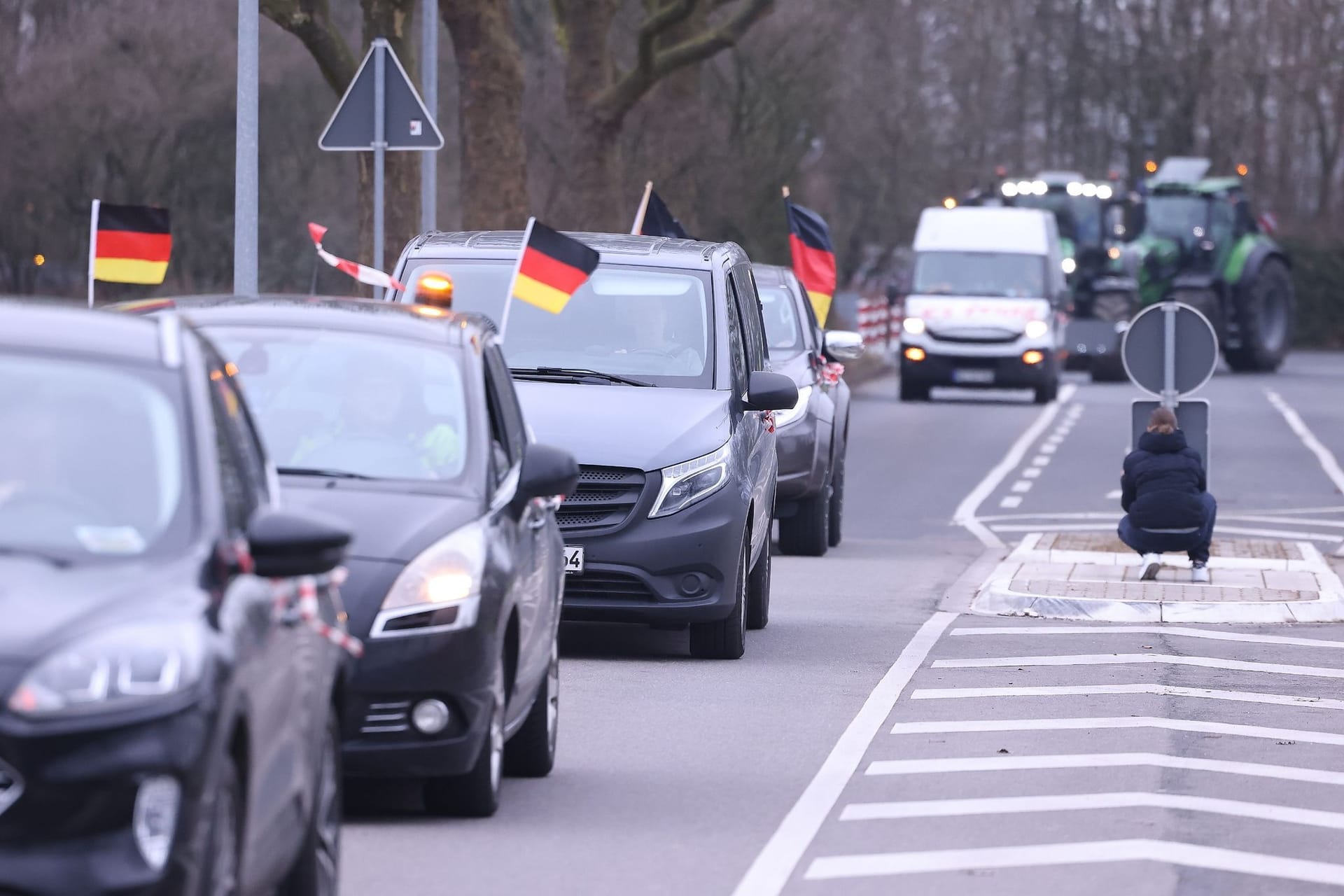 Demonstration gegen Bundesregierung - Düsseldorf