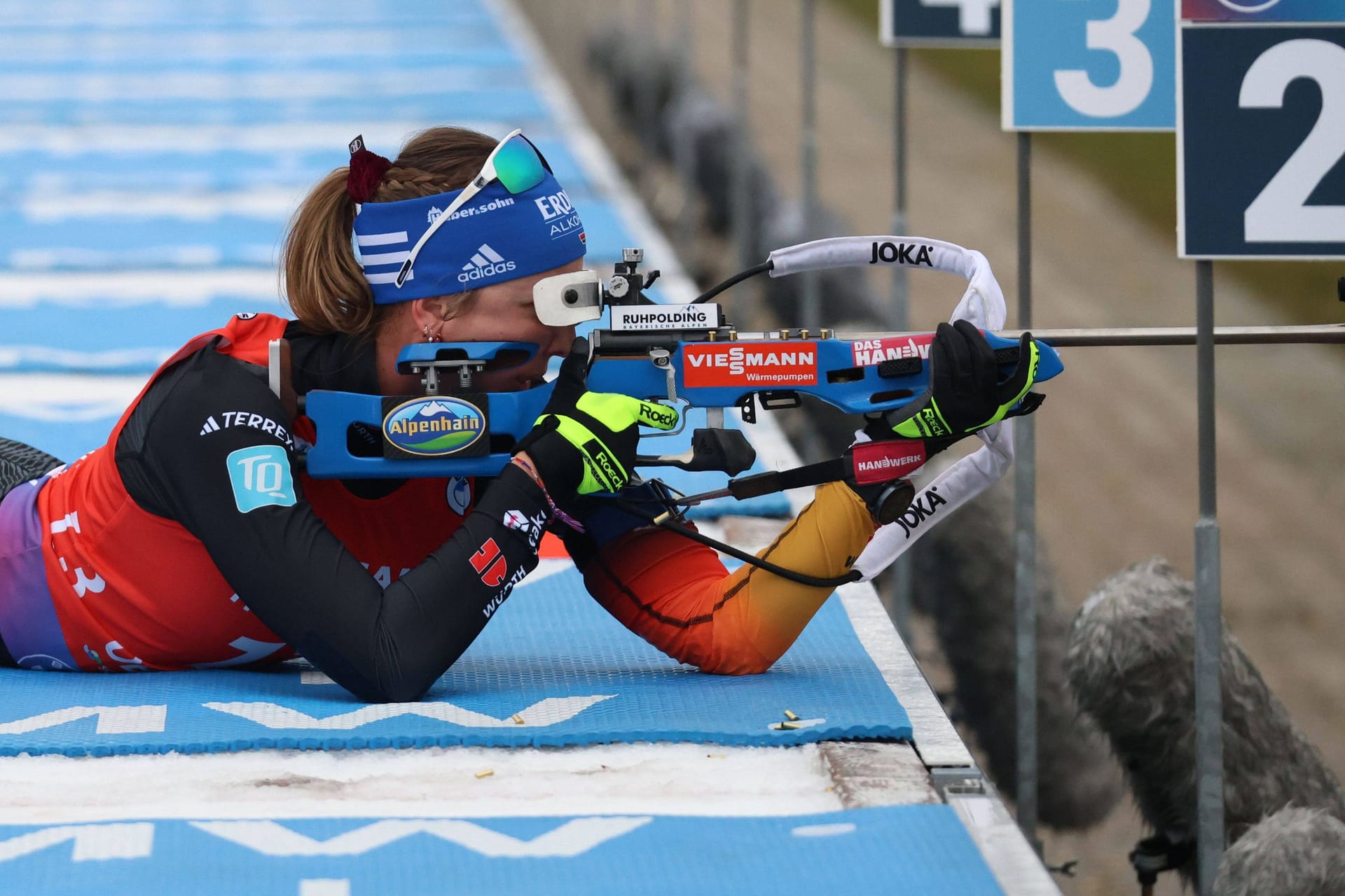 Franziska Preuß: Sie startete gut in die WM.