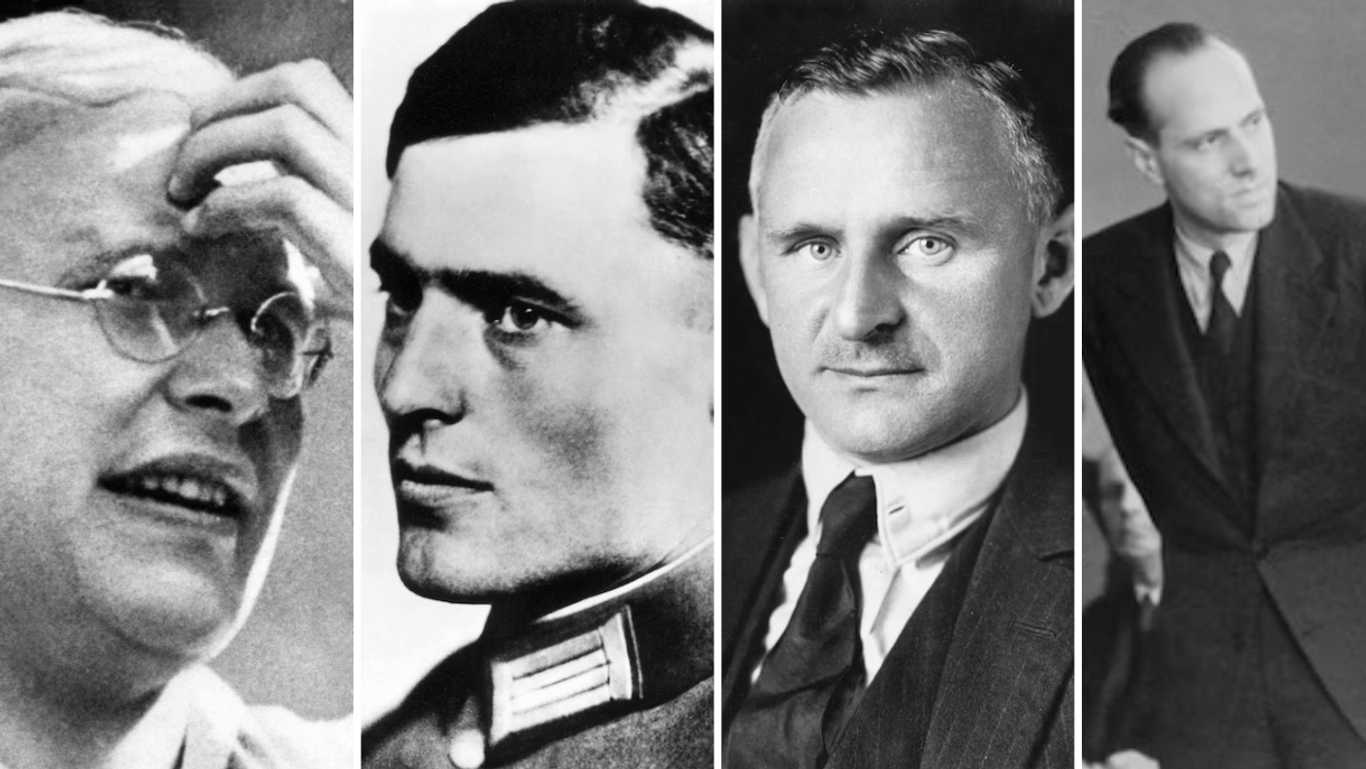 Bonhoeffer, Stauffenberg, Goerdeler, Moltke: Widerstandskämpfer gegen den Nationalsozialismus.