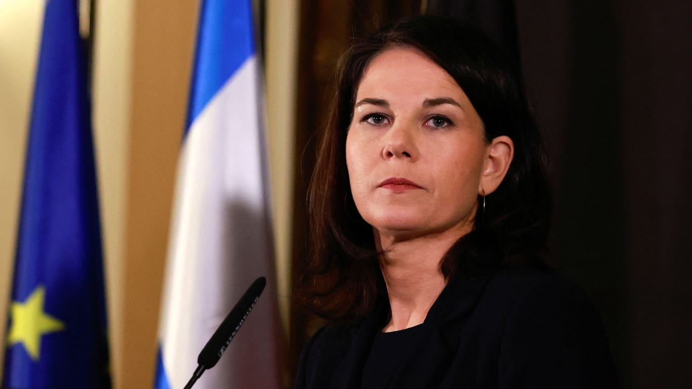 Bundesaußenministerin Annalena Baerbock in Israel: Sie fordert eine Waffenruhe.