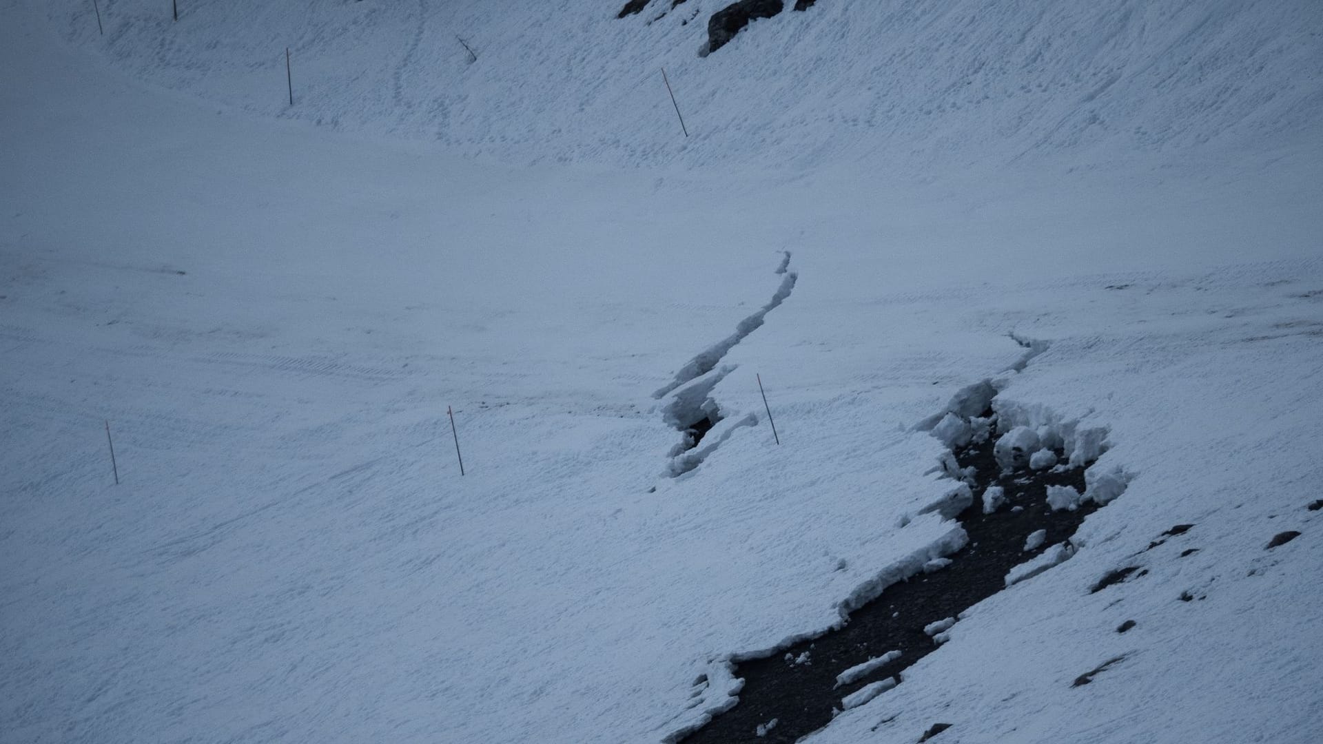 Riss in Skipiste Riss in Skipiste