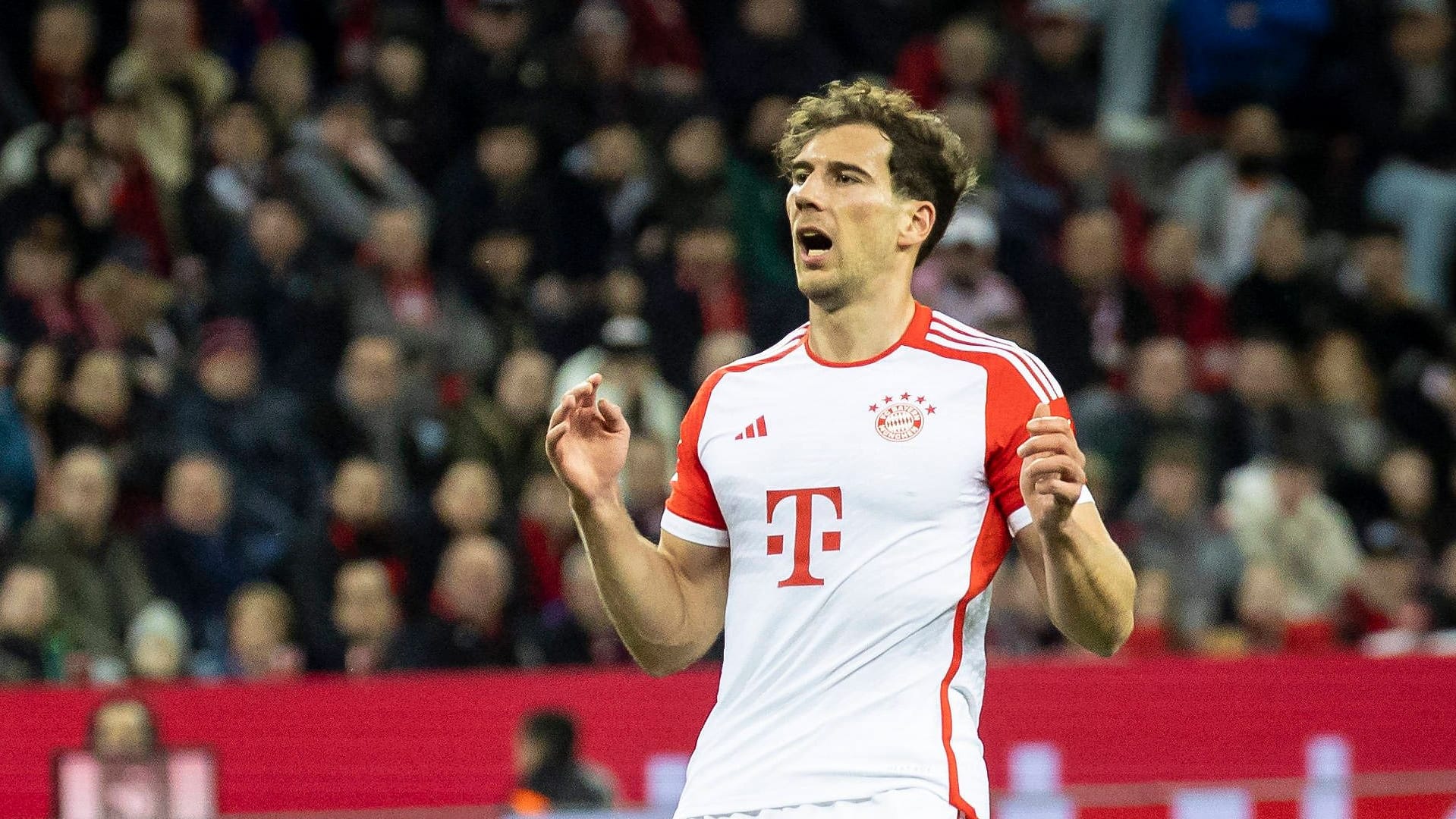 FC Bayern: Goretzka geht auf Sané nach Gegentor gegen Leverkusen los