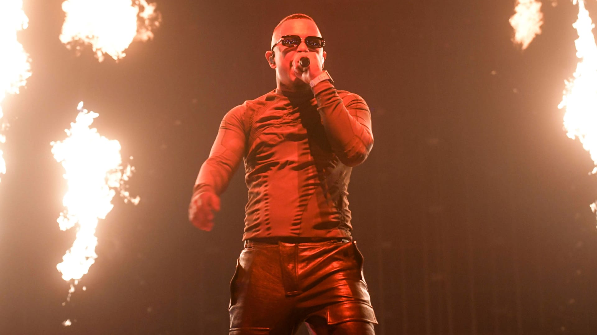 Rapper Luciano bei einem Konzert in Köln. Bei seinem Auftritt in München kam es zu einem unschönen Vorfall im Publikum.
