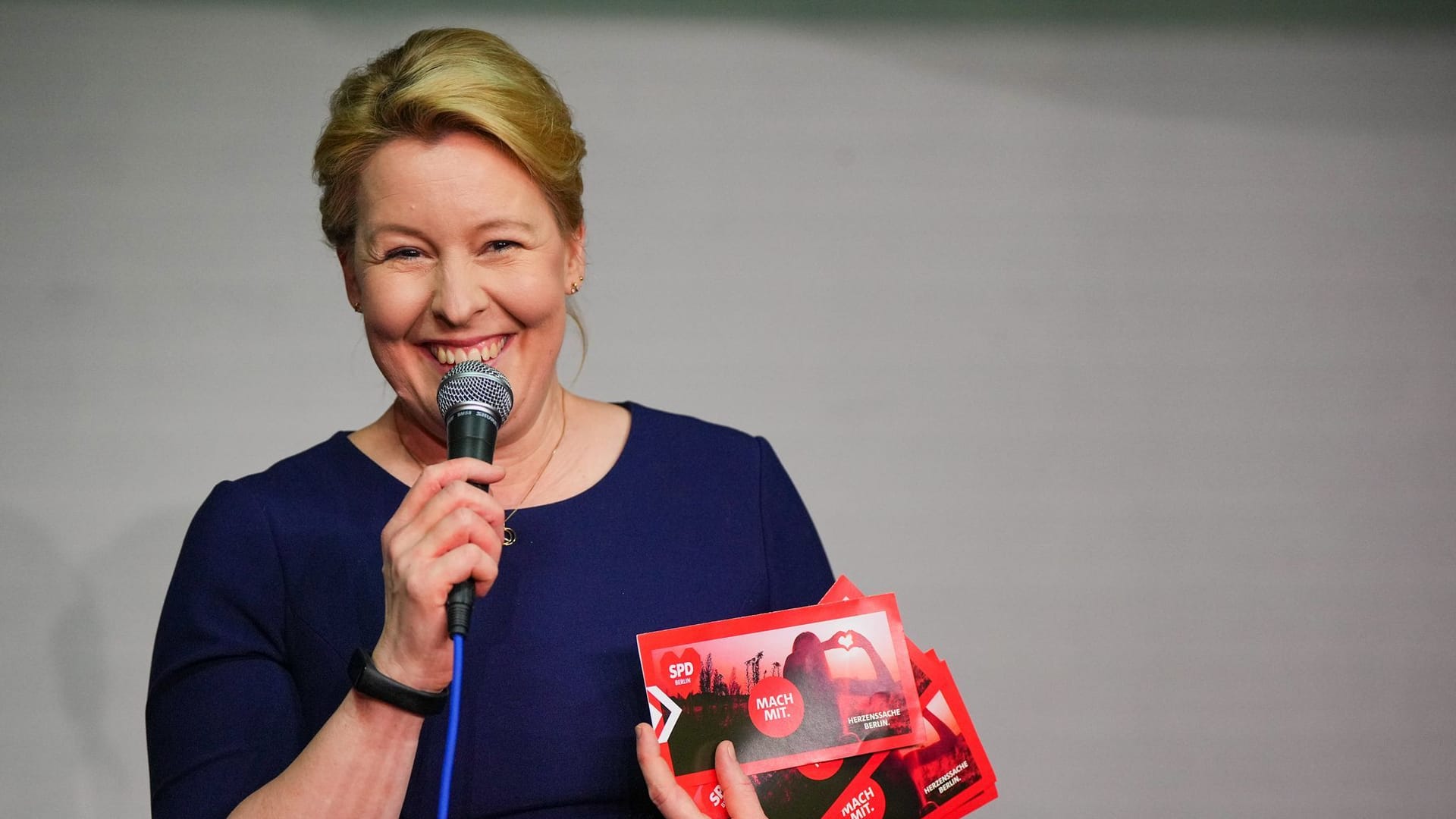 Berlin: Bei der Teil-Wiederholung der Bundestagswahl in Berlin verlieren vor allem die Sozialdemokraten. Die scheidende Landeschefin Franziska Giffey sieht Warnsignale.