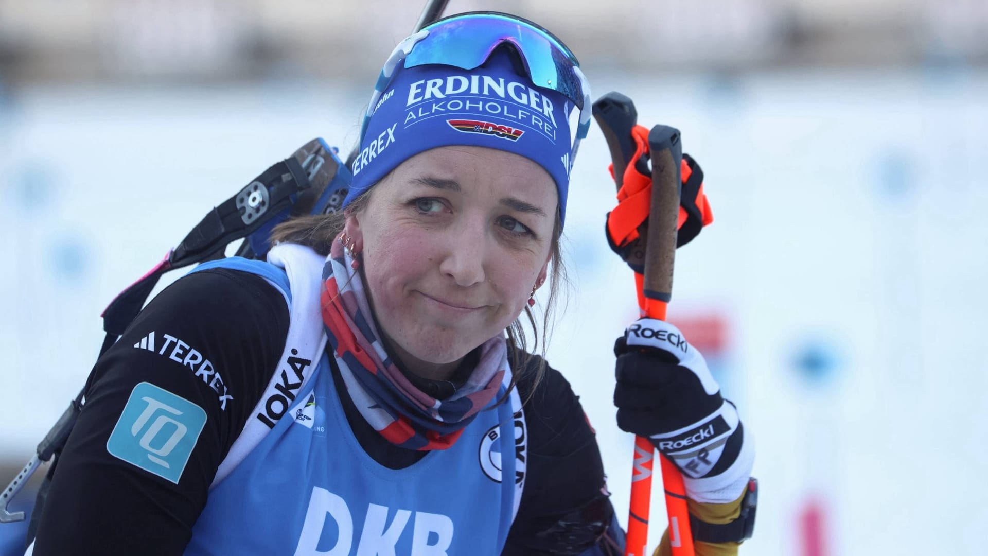 Franziska Preuß: Auch die deutsche Biathletin wird vorerst nicht trainieren können.