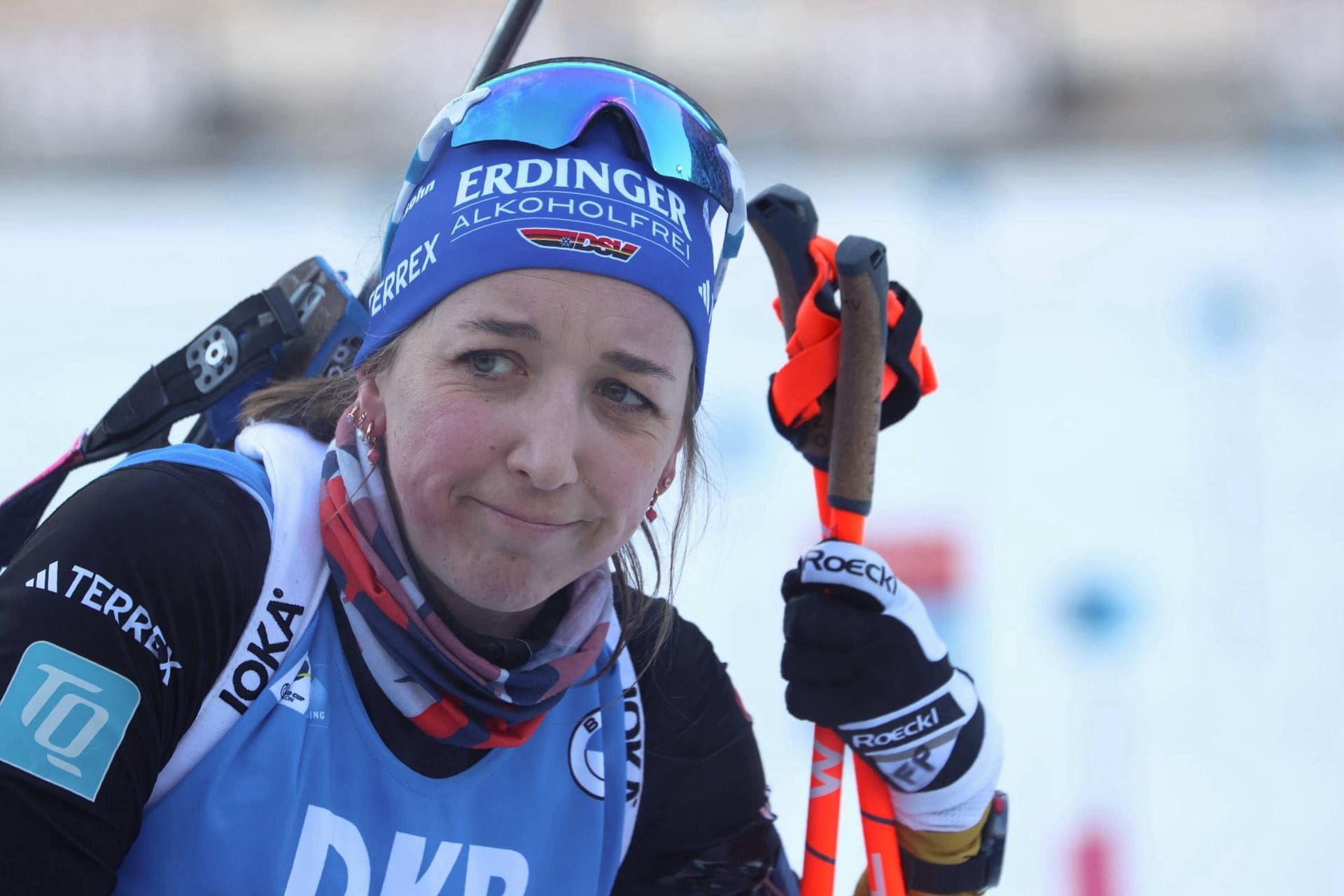 Franziska Preuß: Auch die deutsche Biathletin wird vorerst nicht trainieren können.