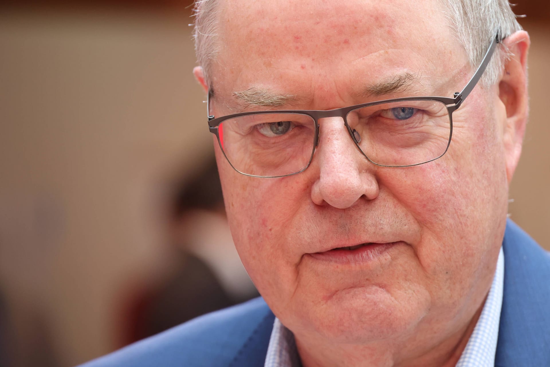 Peer Steinbrück bei einer SPD-Veranstaltung im Jahr 2023.