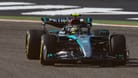 Lewis Hamilton auf der Strecke in Bahrain: Gute erste Eindrücke.