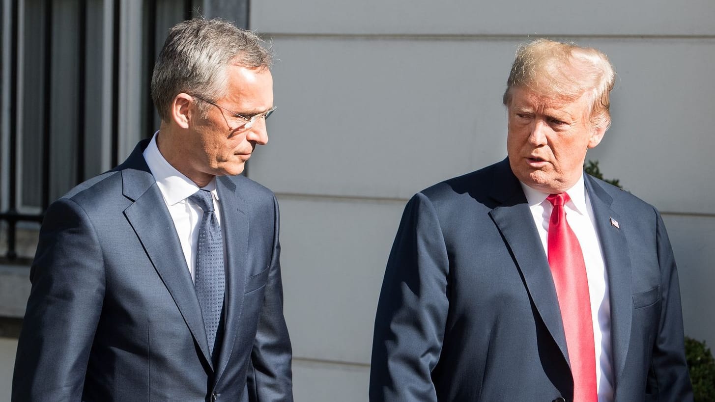 Jens Stoltenberg und Donald Trump