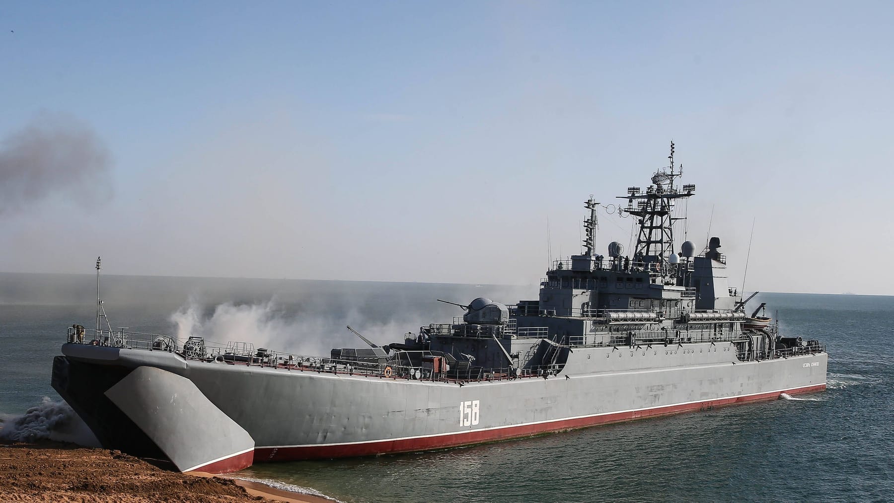 Der Untergang des russischen Schiffs „Zar Kunikov“ vor der Halbinsel Krim