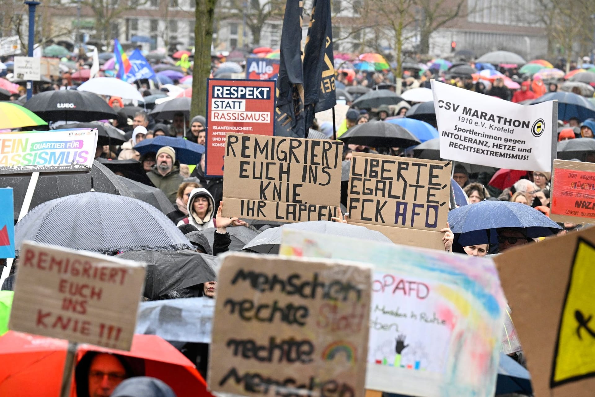 Demo gegen rechts - Krefeld