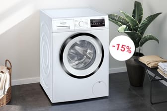 Die energieeffiziente Waschmaschine von Siemens ist während der Mehrwertsteuer-Aktion bei MediaMarkt besonders preiswert erhältlich.