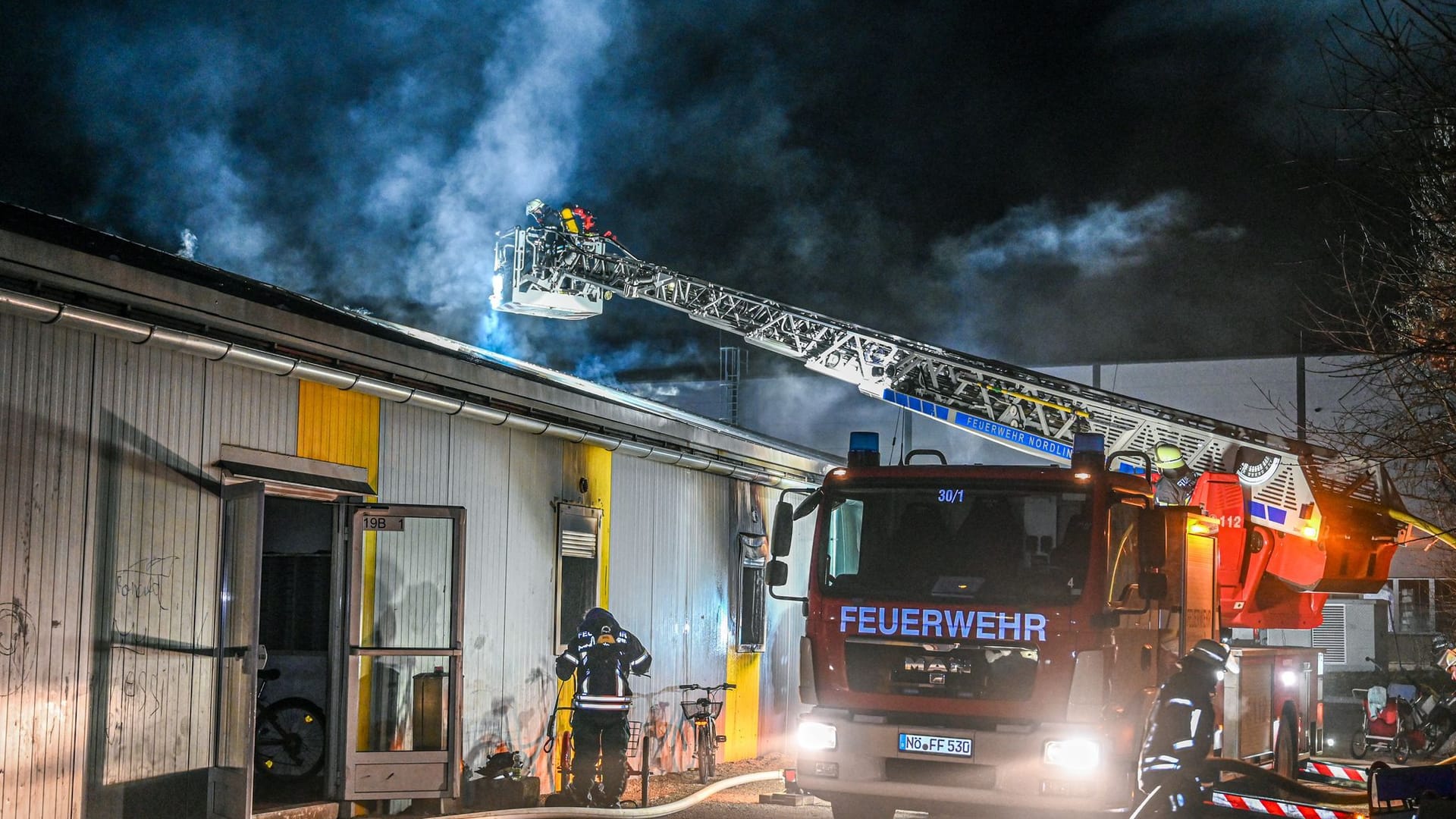 Brand in Asylunterkunft