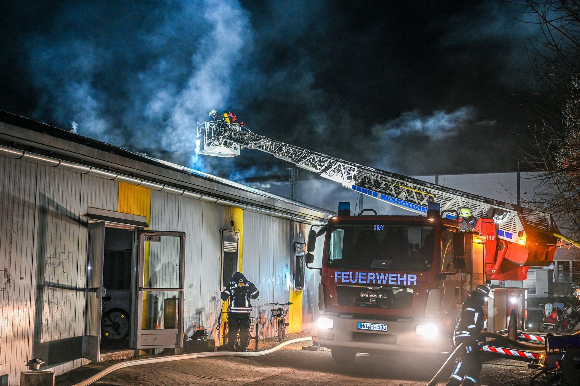 Brand in Asylunterkunft