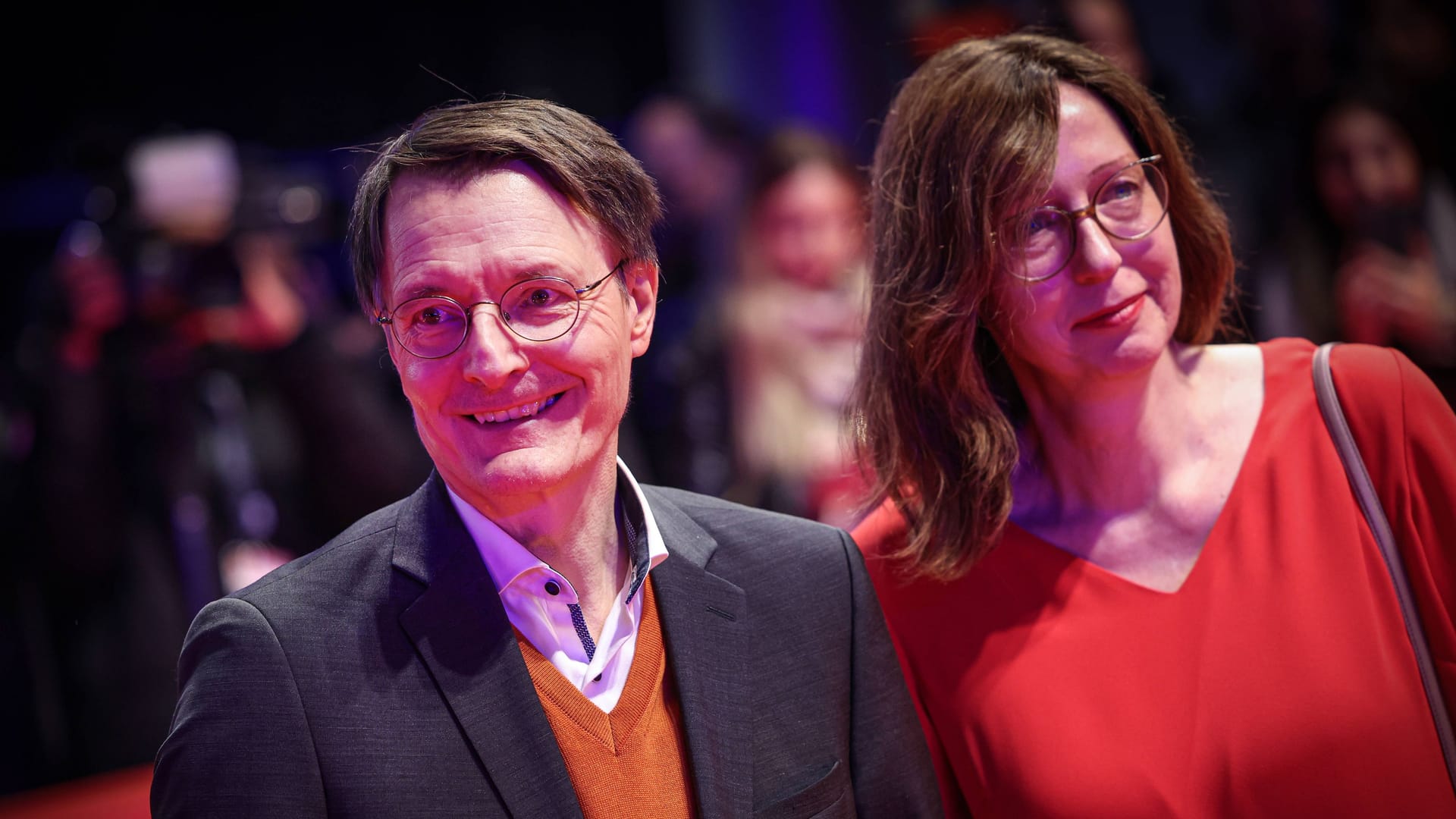 Karl Lauterbach und Elisabeth Niejahr: Die beiden besuchten den Auftaktfilm der Berlinale.