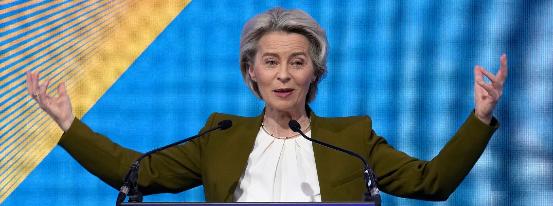 Außerdem kommen die Präsidentin der Europäischen Kommission Ursula von der Leyen, ...