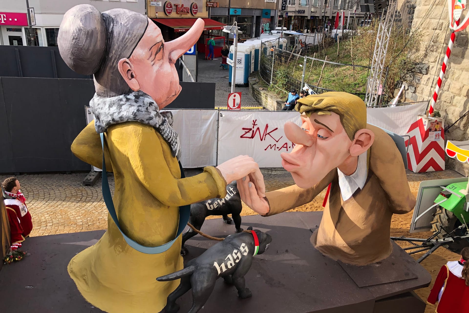 Der umstrittene Wagen: Das Festkomitee distanziert sich von den Vorwürfen des Rassismus.