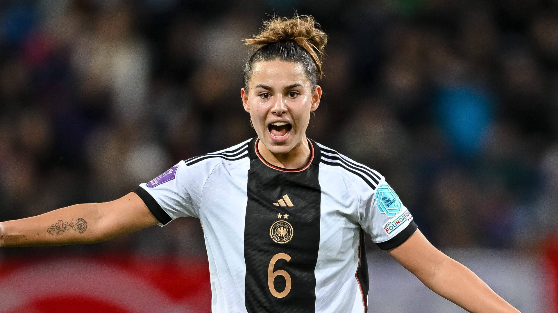 Lautstarke Anführerin im DFB-Team: Lena Oberdorf.